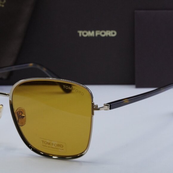 Tom Ford FT1029 32E Square Sunglasses – Rose Gold main image 8